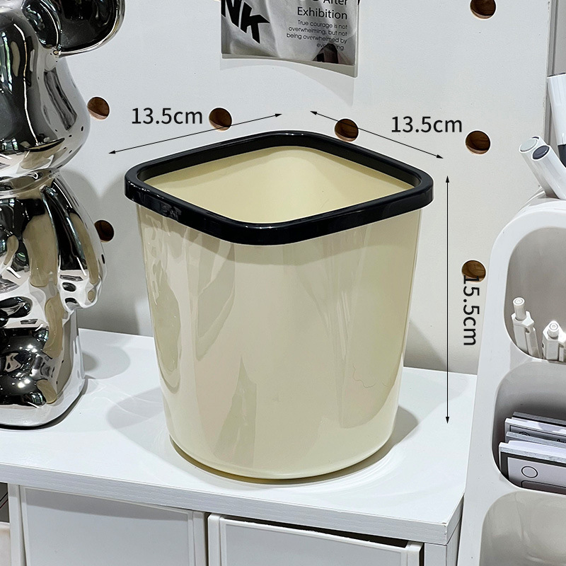 Blanco Cremoso [Cubo de Basura de Escritorio]