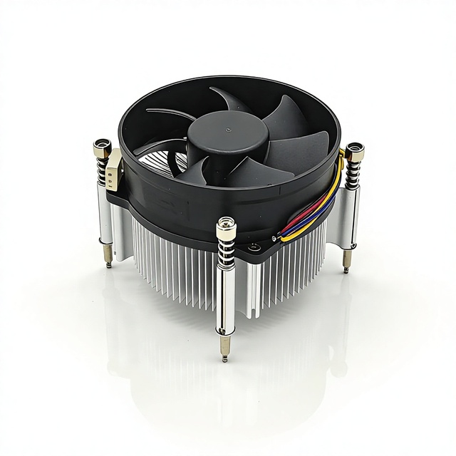 2U Server CPU Cooler Radiator Axial Fan 12V DC Electric 4 Pins PWM Interface Dual Ball Bearing 120W CPU LGA1700 Socket Plastic