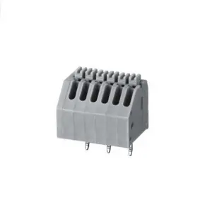 Bloque de terminales de resorte, conector macho eléctrico de paso de 300V, 7A, 22-18AWG, HQ250-2.5/3,5mm