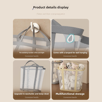 Panier à linge pliable de grande capacité pour le rangement des vêtements à la maison, panier à linge mural pour salle de bain