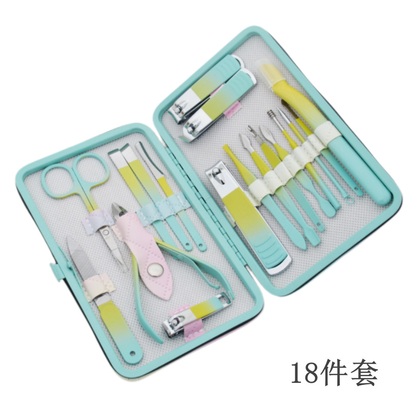 Colorful green and yellow 18-piece set