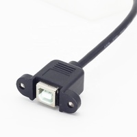 Câble de montage sur panneau USB personnalisé Type B Câble de rallonge mâle à femelle pour montage sur panneau Cordon de données d'imprimante