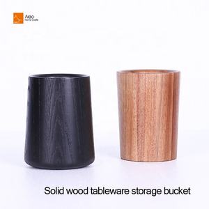 Woodsun, personalización <span class=keywords><strong>de</strong></span> <span class=keywords><strong>cocina</strong></span>, madera <span class=keywords><strong>de</strong></span> Acacia, seguro para alimentos, cesta <span class=keywords><strong>de</strong></span> <span class=keywords><strong>cubiertos</strong></span> sostenible, soporte para utensilios para cucharas, cuchillos, tenedores - Product Image 5