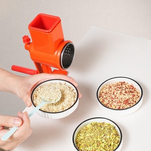 Outils manuels rotatifs en alliage d'aluminium pour légumes et fruits <span class=keywords><strong>Moulin</strong></span> à aliments en métal Outil de cuisine Râpe à fromage rotative - Product Image 2