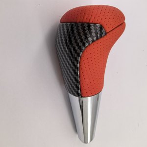 For Toyota Car <b>Gear</b> <b>Knob</b> Carbon Fiber Red Ergonomic Shift <b>Knob</b> For Highlander HILUX REVO Automatic Transmission - Product Image 5