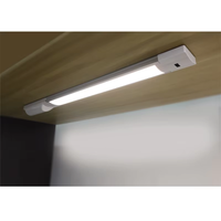 Lumière LED pour armoire avec capteur de mouvement, 4000K, 90lm, ABS blanc, rechargeable, design moderne pour cuisine, chambre, escalier
