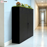 JIUSHUN Armoire de rangement basse métallique modulaire moderne personnalisée pour bureau avec étagère à plantes