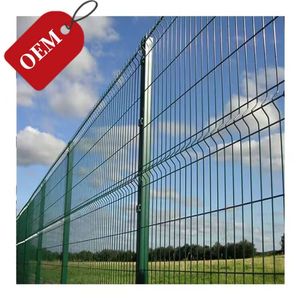 Customized Heat Treated Galvanized Steel <strong>Garden</strong> Fences Panels Outdoor PVC Coated V Bending 3D Curved Welded Wire <strong>Mesh</strong> - Product Image 1