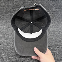 Casquette de baseball en denim lavé avec logo brodé Chapeaux de papa unis blanchis personnalisés Casquettes de balle lavées non structurées vierges