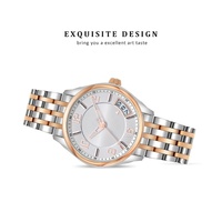 Automatikuhrwerk Edelstahl Luxus-Charm Chronograph Wasserdicht 5BAR Transparenter Boden Skelettgehäuse Hochwertig
