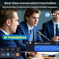 Lunettes Intelligentes SENBONO avec Traduction IA, Prise en Charge Multilingue, Musique Sans Fil, Appels et Lunettes de Sport Intelligentes IA