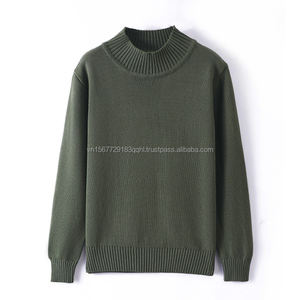 2026 Autumn Winter New Men Thick Cotton Knitted Sweater Turtleneck Pullover Long Sleeve Base Top - Product Image 1