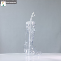 Nouveauté Cowboy Boot Mug Cups 24 oz Botte de bière en plastique réutilisable pour Cowboy
