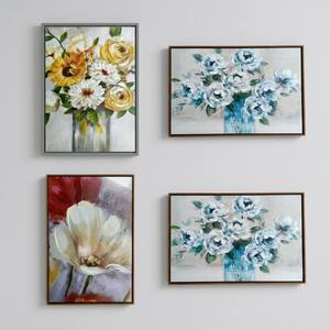 Peinture à l'huile 3D Impasto faite à la main au <span class=keywords><strong>couteau</strong></span> à palette, toile florale texturée originale, décoration murale encadrée, artisanat de luxe pour galerie - Product Image 2