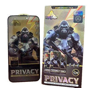 Confidentialité verre trempé 9H dureté 2.5D Radian 10 pièces/paquet Anti-espion anti-poussière ESD noir King <span class=keywords><strong>Kong</strong></span> <span class=keywords><strong>Film</strong></span> protecteur d'écran pour - Product Image 6
