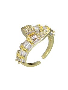 Anello Aperto Regolabile a Forma di Serpente con Texture per Donna - Product Image 1