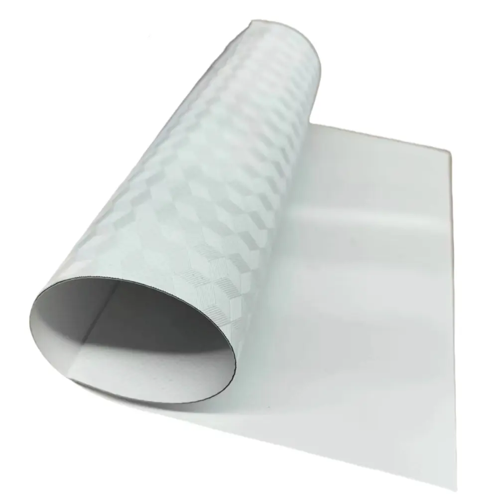 Chống UV tùy chỉnh dập nổi PVC tráng bạt 850gsm Lều Màn 3D vải cho mái hiên ngoài trời
