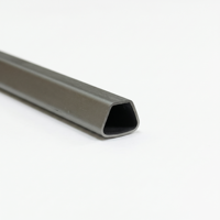 Profilé trapézoïdal creux en alliage d'aluminium série 6000, tube de support extrudé pour projets architecturaux, vente directe en gros