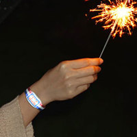 OEM Maßgefertigtes USA-Flaggen-Armband Rot-Weiß-Blau Patriotisches Party-Accessoire für Unabhängigkeitstag Feiertag Event Geschenk