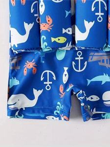 Maillot <span class=keywords><strong>de</strong></span> <span class=keywords><strong>bain</strong></span> flottant pour enfants avec <span class=keywords><strong>bonnet</strong></span> <span class=keywords><strong>de</strong></span> <span class=keywords><strong>bain</strong></span>, manches courtes zippées, imprimé animaux marins, maillot <span class=keywords><strong>de</strong></span> <span class=keywords><strong>bain</strong></span> flottant auxiliaire pour bébé - Product Image 6