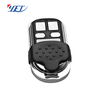 YET045 Télécommande RF universelle 433/315 MHz, émetteur métallique à 4 boutons avec couvercle coulissant pour portes et fenêtres automatiques