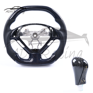 Volante de Fibra de Carbono Híbrida Negra para Infiniti G25 G37 G35 EX35 EX37, Perilla de <span class=keywords><strong>Cambio</strong></span> Personalizada y Palanca de Cambios - Product Image 5