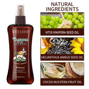 Vente en gros <span class=keywords><strong>de</strong></span> lotion bronzante à la noix <span class=keywords><strong>de</strong></span> coco <span class=keywords><strong>Huile</strong></span> corporelle bronzante à la vitamine C avec marque privée Ingrédients à base <span class=keywords><strong>de</strong></span> plantes <span class=keywords><strong>pour</strong></span> le bronzage - Product Image 3