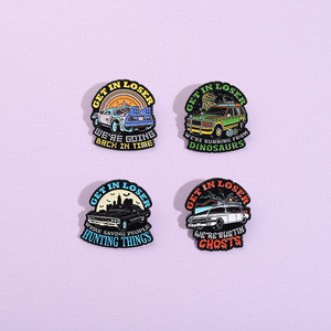 Pins de esmalte de películas de ciencia ficción, insignia de solapa para mochila, broche, regalo para amigos, con la frase 'Get in <span class=keywords><strong>Loser</strong></span> We Are Busting Ghosts' - Product Image 4