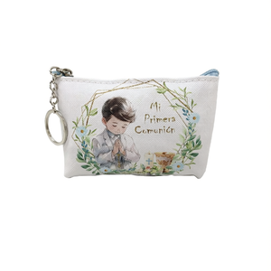 Monedero Primera Comunión 12x9cm Niño Decorado Religioso Evento Elegante - Product Image 2