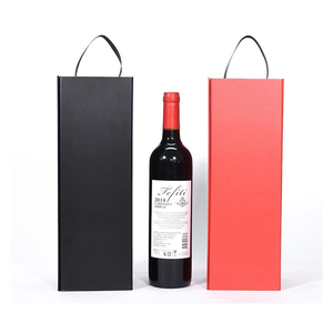 Caja de Regalo Plegable <span class=keywords><strong>para</strong></span> <span class=keywords><strong>Vino</strong></span> Tinto de Una Pieza, Portátil, con Cuerda, Diseño Magnético y Plegable, de Alta Calidad - Product Image 6