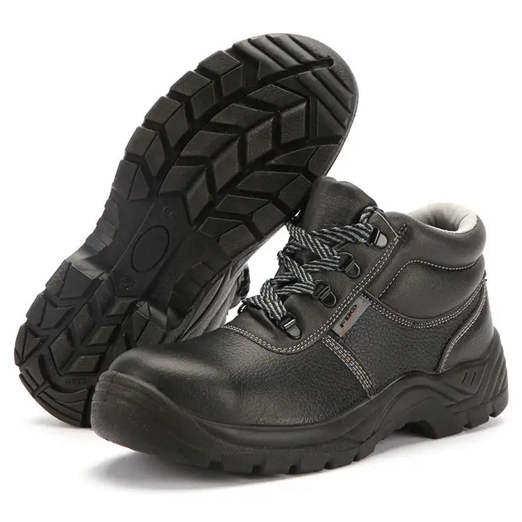 Botas de segurança industrial, sapatos de segurança do trabalho industrial de trabalho em couro genuíno para construção do trabalho ce s3 s1