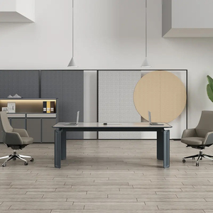 Modern Luxury Executive Office <b>Desk</b> Convertible Wooden Modular Furniture for Home Office Villa or Home Use - Product Image 6