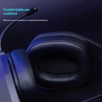 DAREU Headset Gaming Berkabel Over-Ear dengan Peredam Kebisingan Aktif, Lampu Atmosfer Game, Kontrol Sentuh, Kabel 2m, Driver Dinamis