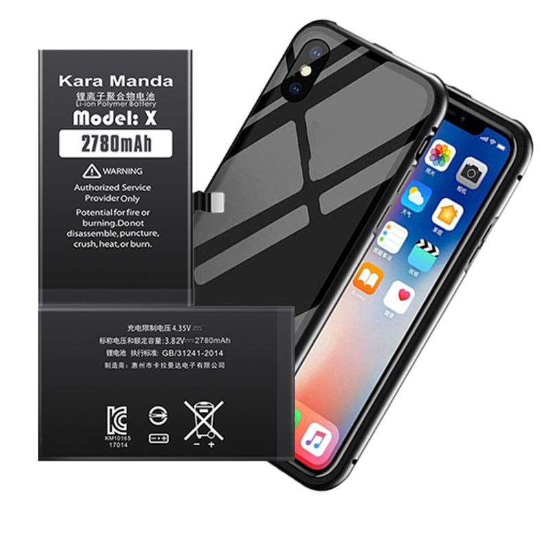 2780mAh Mobile phone Batteries For iphone 5 6 6s 6splus 7 7plus X XR XS MAS Rechargeable Battery Original 3000 mah OEM