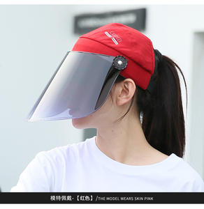 Sun hat for women in summer uv protection sun hat for outdoor cycling half a head to cover the face of the hat - Product Image 5