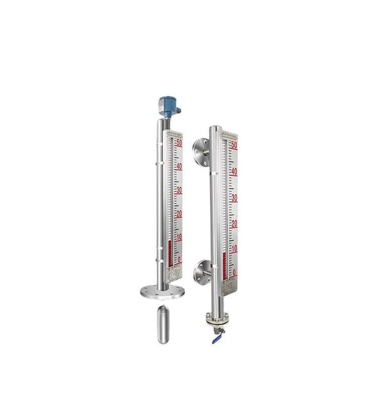 side mounted or top mounted Magnetic flap level gauge high pressure magnetic floating switch