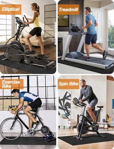 Tapis de course pliable, tapis de marche, tapis d'exercice pour tapis de course, vélo de spinning, <span class=keywords><strong>elliptique</strong></span>, maison, salle de sport - Product Image 3