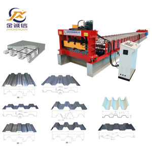 고속 금속 바닥 타일 데킹 패널 지붕판 제조 기계 바닥 데크 냉간 성형 기계 - Product Image 1