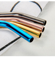 Coloré 304 En Acier Inoxydable Thé Pailles À Boire Cuillère Yerba Mate Filtre À Thé Réutilisable Bombilla Gourde Thé Outils Bar Accessoires