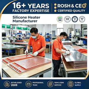 Mantas Calefactoras de Silicona y Aleación con Potencia Personalizada, 1.5mm de Grosor, 110-220V, 0-150°C Temperatura Media, 1 Año de Garantía - Product Image 3