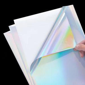 Papel adhesivo autoadhesivo de vinilo holográfico de hoja completa de tamaño A4 <span class=keywords><strong>para</strong></span> impresión de inyección de tinta <span class=keywords><strong>etiquetas</strong></span> de embalaje - Product Image 4