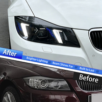 Ensemble de phares LED KGKB pour BMW Série 3 E90 E91 316i 318i 320i 2005-2012, double couleur DRL, double faisceau projecteur, Plug & Play