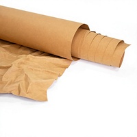 Rouleau de papier kraft recyclable enduit de résine double face lavable pour l'artisanat et l'emballage cadeau avec impression sérigraphique et logo personnalisé