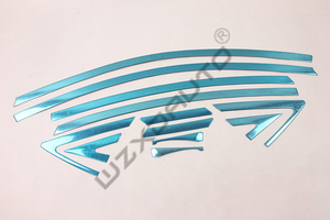 WZXD 10 Pcs Car <b>Window</b> Decoration Strip Body Exterior Accessories for for Verna 2011 2016 - Product Image 6