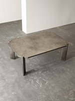 Table basse en acier inoxydable 201, effet tréfilé vieilli, style médiéval, taille personnalisable, mobilier de maison