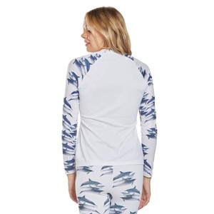 Nouveau Maillot de Bain Anti-UV Personnalisé pour Femme 2026 – Manches Longues Raglan en Polyester/Spandex pour Fitness, Surf et Natation – Protection UPF 50+ Printemps/Été - Product Image 3