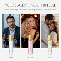 Huile de parfum concentrée unisexe longue durée, sans alcool, douce pour la peau, portable, minimaliste, pour le bureau quotidien, en roll-on