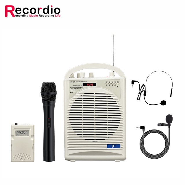GAS-AT112 Recordio Mini Speaker with Wireless Microphone Headset Waistband for Teaching Mic and Speaker