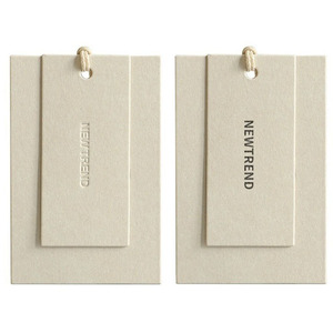 Tùy Chỉnh Sang Trọng Dày Giấy Vé Quần Áo Quần Jean T-Shirt Quần Áo Ưa Thích Màu Be In Ấn Ngọc Ribbon Treo <span class=keywords><strong>Tag</strong></span> - Product Image 6