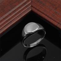 Fashion Minimalist Ring Schmuck Custom 18 Karat vergoldet Edelstahl Blank Siegelring für Frauen Männer